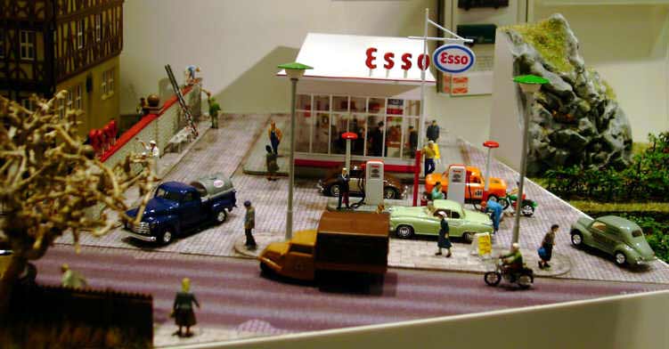Esso Gasoline Station - By