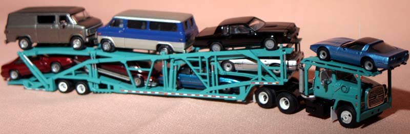 Ho scale ford auto transporter #7