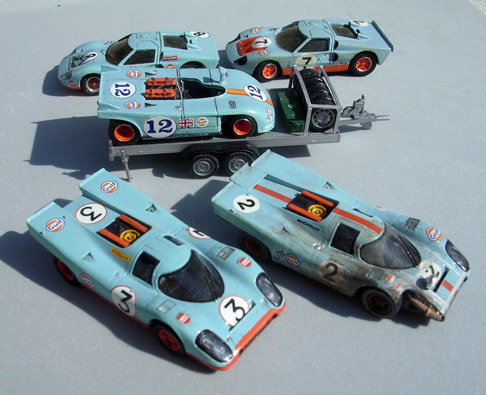 GulfWyer Porsche Ford GT Race Cars By Hartmut Peters
